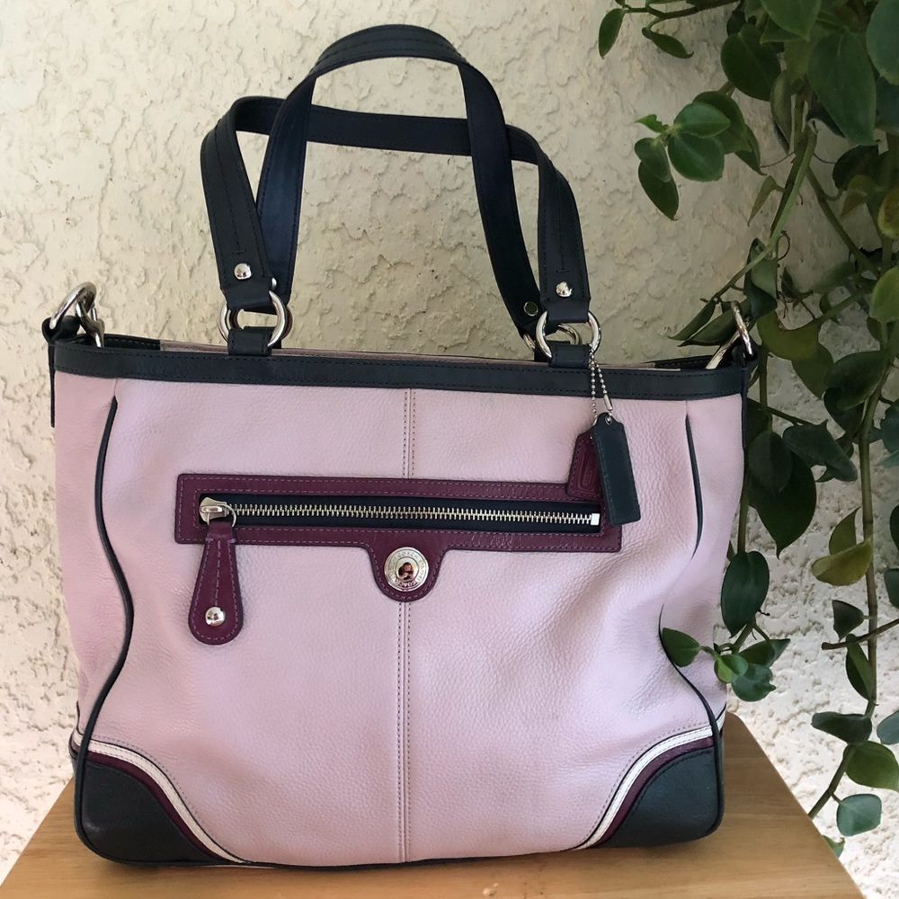 Pastel Purple Coach Shoulder Bag